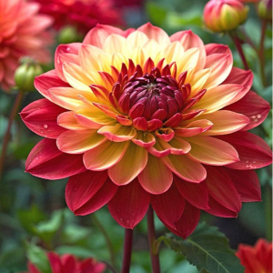 Георгин Оникс Найт купить по цене от 590р. в интернет-магазине «Посадика» с доставкой почтой в в Морозовске и по всей России – [изображение №1].