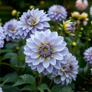 Георгин Акварель купить по цене от 680р. в интернет-магазине «Посадика» с доставкой почтой в в Морозовске и по всей России – [изображение №1].